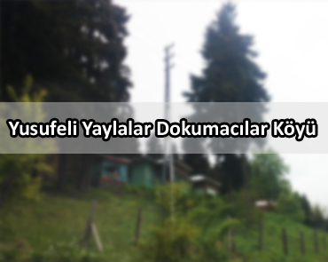 Yusufeli Yaylalar Dokumacılar Köyü